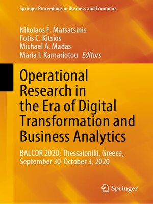 cover image of Operational Research in the Era of Digital Transformation and Business Analytics
